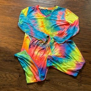 XXL Stretchy Matching Set Tye-Dye